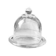 Cake Serving Tray with Glass Cake Plate for Festive Party Kitchen roun