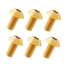6Pcs Bike Disc Brake Rotor Bolts Bike Disc Bolts Lightweight T25 Screw