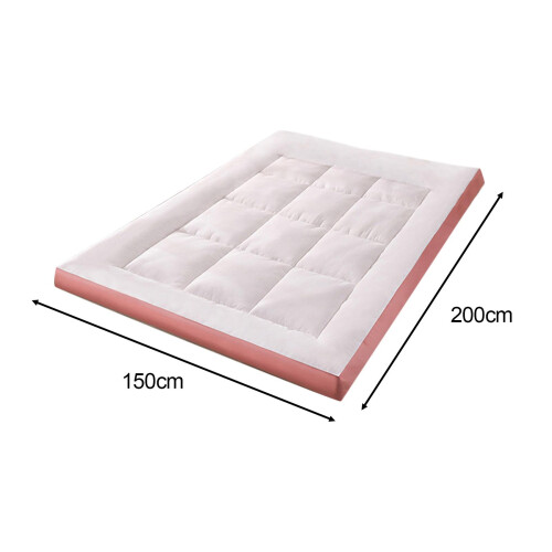Futon Mattress Comfortable Quilted Thicken Sleeping Pad with 4 Corner 1