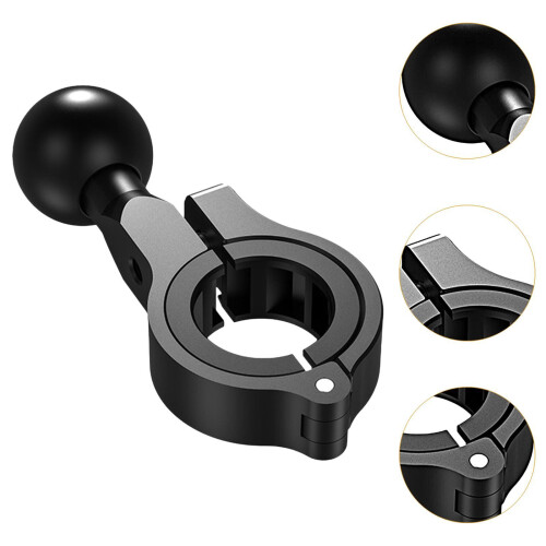 Aluminum Handlebar Clamp Mount Base Clamp Bracket Sturdy Simple Instal 2