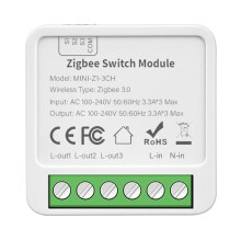 Tuya Zigbee 3 CH DIY 3-Way Control Light Relay Life Wireless Remote Control Zigbee Module