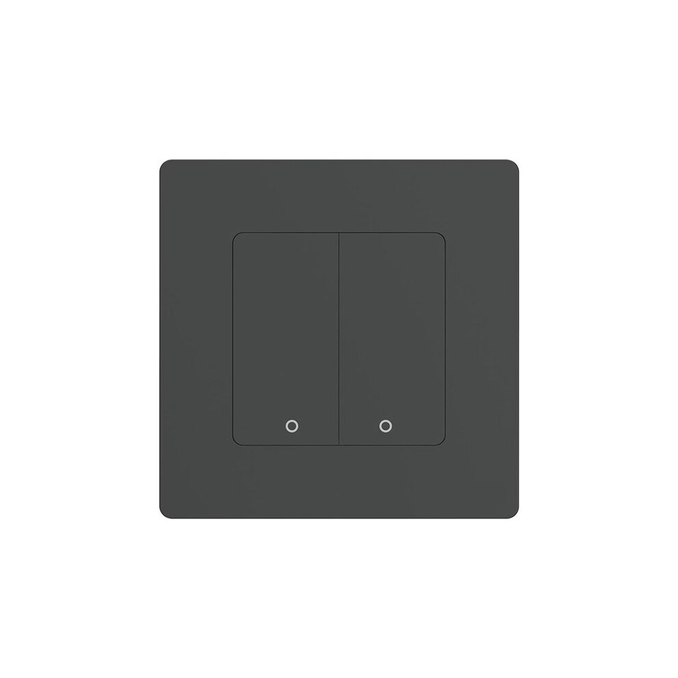Tuya Wifi 2-Gang Dimmer Life App Remote Control Work With Alexa ,- Light/Black/Gray 6033121044794