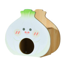 Wooden Hamster House Hideaway Small Pets Hut for Chinchilla Hamster Le