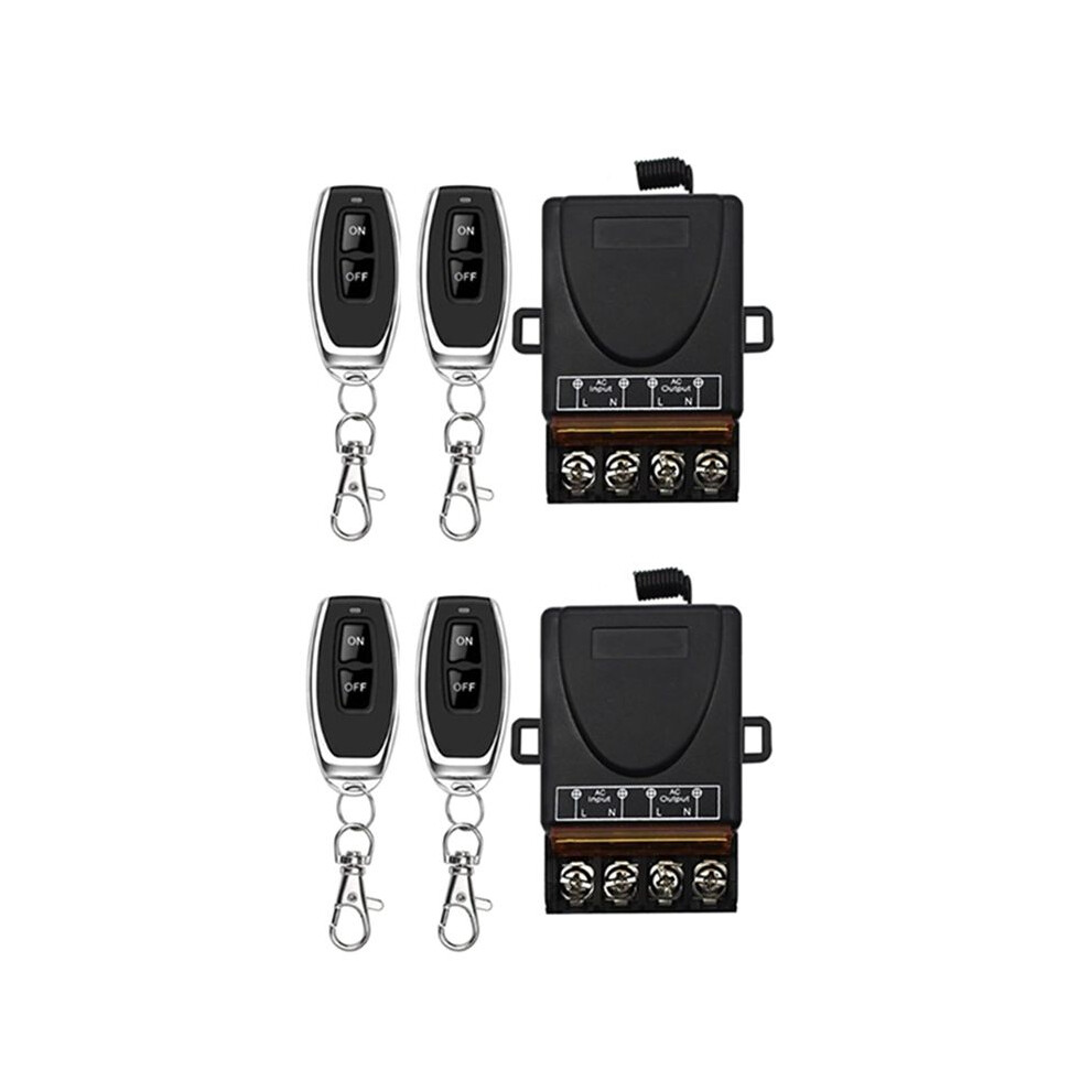Ac 220V 30A 1Ch 433Mhz Wireless Remote Control Rf Relay Receiver With /Off Transmitter 6031526644212