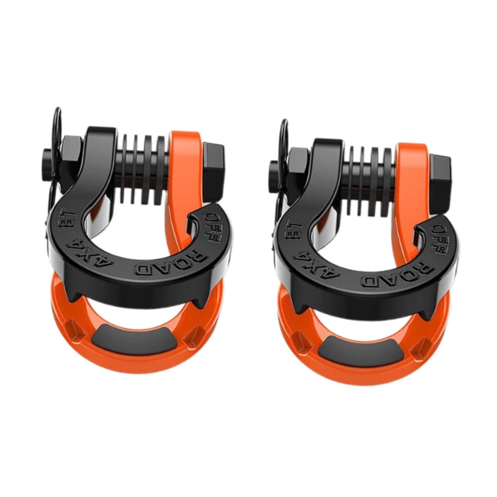 2 Pieces D Ring Shackles Clevis Sturdy Tow Shackles For Truck Tow Stra 6902695854750