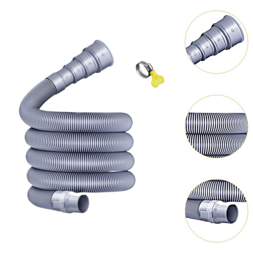 Waste Water Pipe Kit Easily Install Foldable Professional with Clamp 5 2