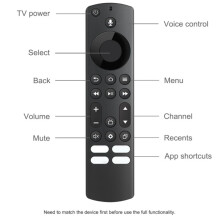 Ersättande Röstfjärrkontroll för Insignia, för , TV, Kompatibel med Fire TV