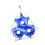 Golf Ball Holder for Bag Hanging with Spring Snap Hook Compact Holds 3 1