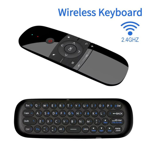 W1 Air Mouse 2.4G Wireless Keyboard Remote Control IR Remote Learning 6-Axis Motion Sense for  TV Android PC 1