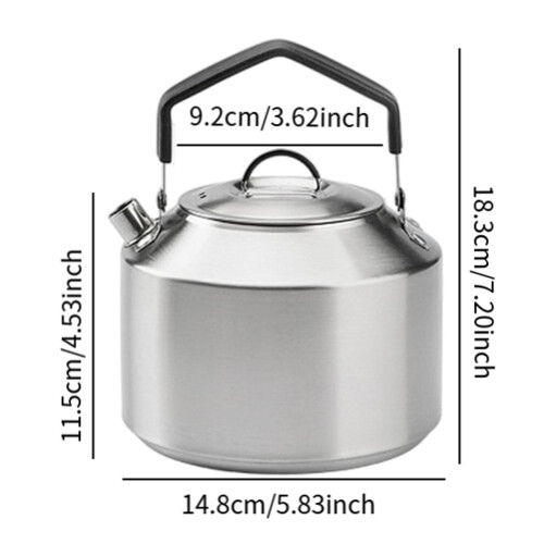 Camping Kettle Drinkware Coffee Tea Pot for Picnic Boiling Water Backp 1