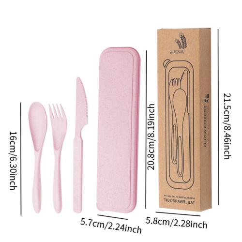 Travel Utensils Set Reusable Flatware Tableware for Hotel Outdoor Rest 1