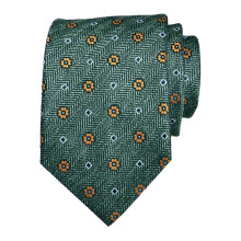 Men Floral Tie 145cm Length Woven Neck Tie for Business Meeting Presen