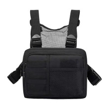 Men Women Chest Rig Bag Holder Front Pack Pouch for Running Exercise F