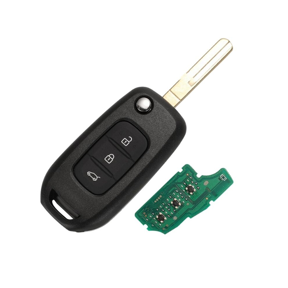 Car 3 Buttons Folding Remote Control Key Pcf7961m 4A Chip 433Mhz Key Hu56r Key Blade For Megane 3 6033405178894