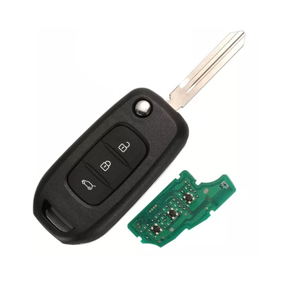 Tauoh Car 3 Buttons Folding Remote Control Key Pcf7961m 4A Chip 433Mhz Key Nsn14 Key Blade For Megane 3