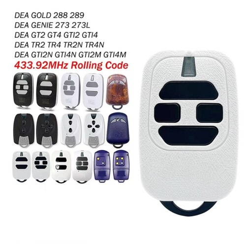 Garage Door Remote Control 2-Key+4-Key 433.92MHz Rolling Code for DEA GT2 GT4 GTI2 GTI4  Series Handheld Transmitter 2