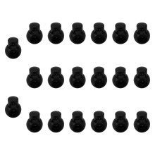 20 Pieces Metal Cord Locks Wear Resistance Drawstring Luggage Spring S