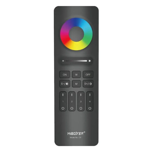 Miboxer 2.4G RF Wireless Remote Controller Brightness Adjustable Lighting Color Temperature RGB+CCT Magnetic Mount C5