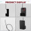 FS-R4B Receiver for FLYSKY G7P G11P MG7 ST8 Remote Controller ANT 3