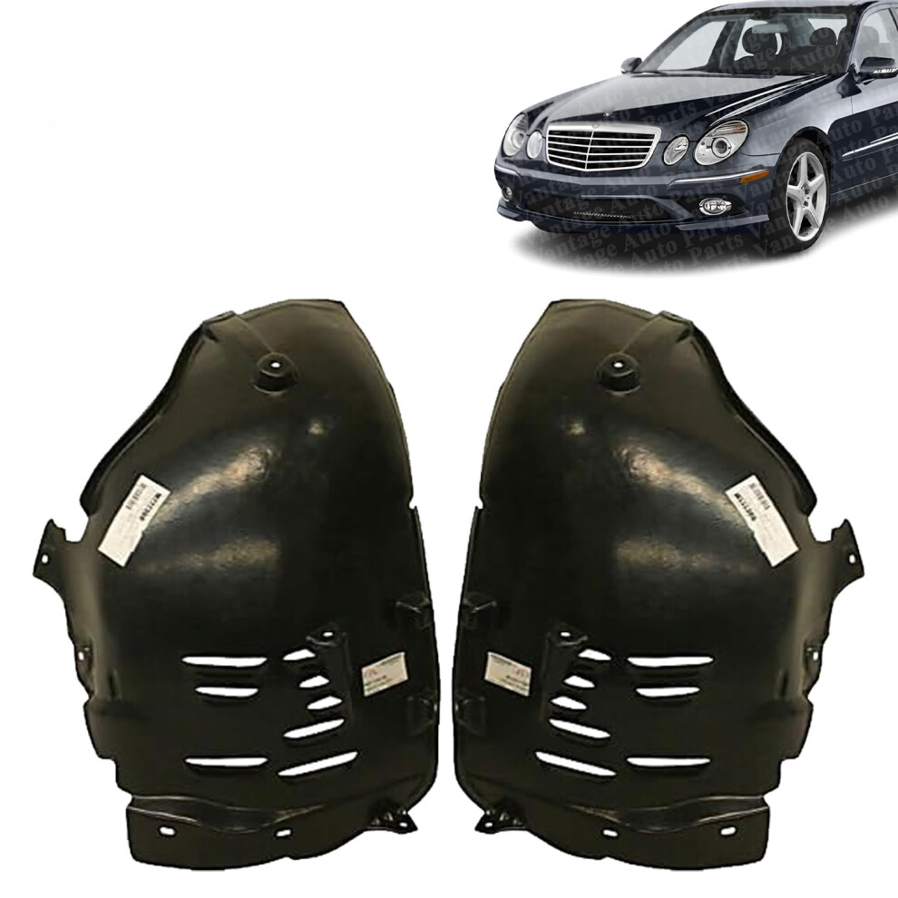 Front Fender Liners Left Right Set Oem Fit Durable Protection For Mercedes Benz Eclass 20032009 9771547164456