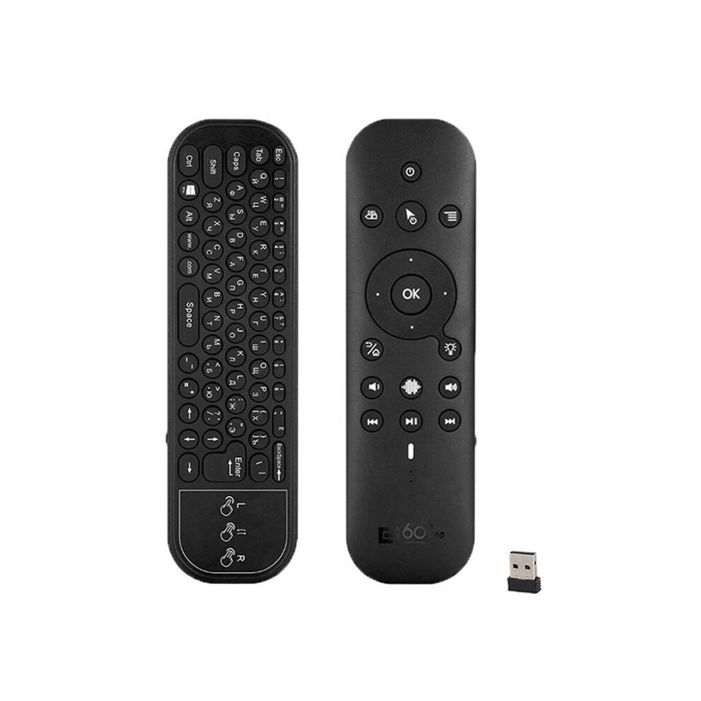 Wireless Keyboard With Voice Remote Control Russian English 2.4G Bt5.0 Dual Mode Air Mouse With Backlit For Tv Box 6031146283341