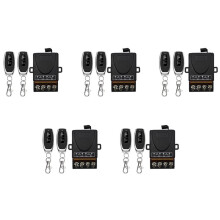 5X AC220V 30A 1CH 433MHz Wireless Remote Control  RF Relay Receiver + /Off for Electric Appliance Lamp