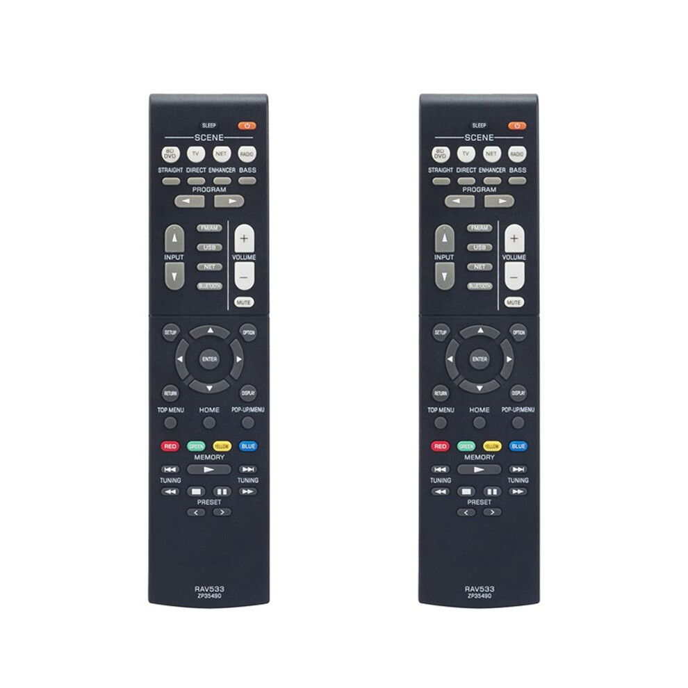 2X Rav533 Replace Remote Control For Av Receiver Home Theater System Rx-V579 Htr-4068 Tsr-5790 Htr-3068 Rx-V479 4711498902177