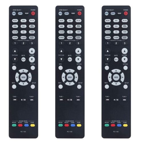 2X Remote Control RC-1183 Replace for  AV Receiver AVR-X2000 AVRX2000 AVR-E400