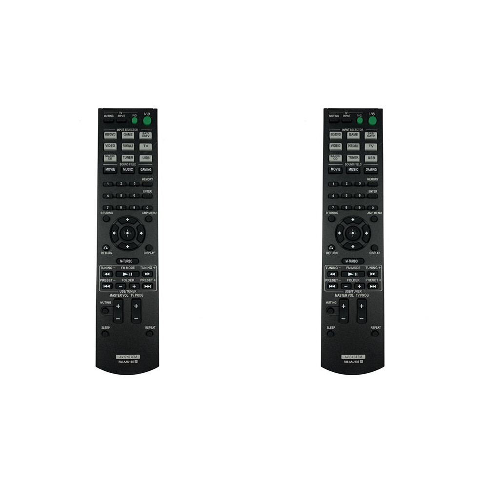 2X Rm-Aau135 Remote Control For Str-Km3 Str-Km5 Aau136 Ss-Msp7m Power Amplifier Remote Control Replacement 6031896155783