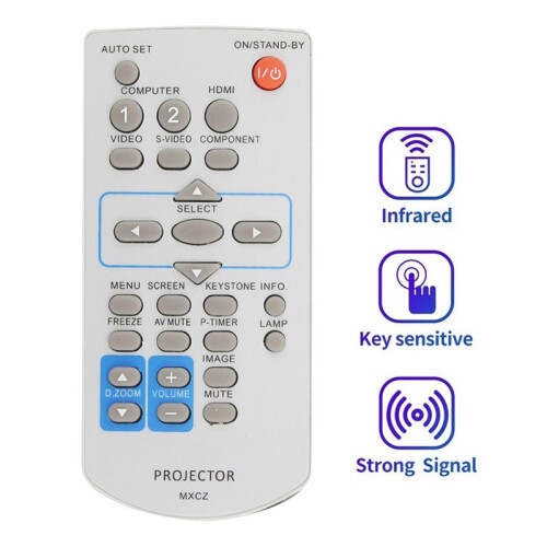 3X Replace Remote Control MXCZ for  Projector PT-VW330U PT-VX400U PT-VW330E 2