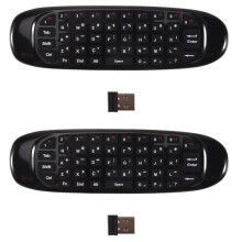 2X  Air Mouse Fly Air Mouse Draadloos Toetsenbord Airmouse voor 9.0 8.1 Android TV Box/PC/TV  TV  2.4G (C120)
