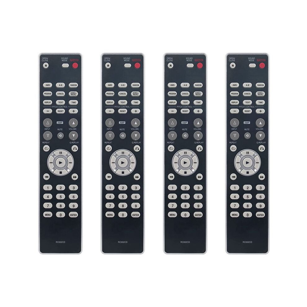 4X Rc002cd Remote Control Replacement For Disc Cd Player Cd5003 Cd5004 Cd6003 6033677629162