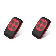 2X 433Mhz Garage Door Copy Remote Control Cloning RF Transmitter Wireless Remote Control 433Mhz for Gate Duplicator,Red