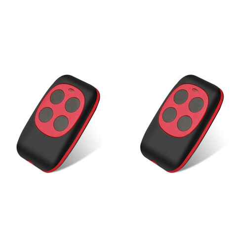 2X 433Mhz Garage Door Copy Remote Control Cloning RF Transmitter Wireless Remote Control 433Mhz for Gate Duplicator,Red