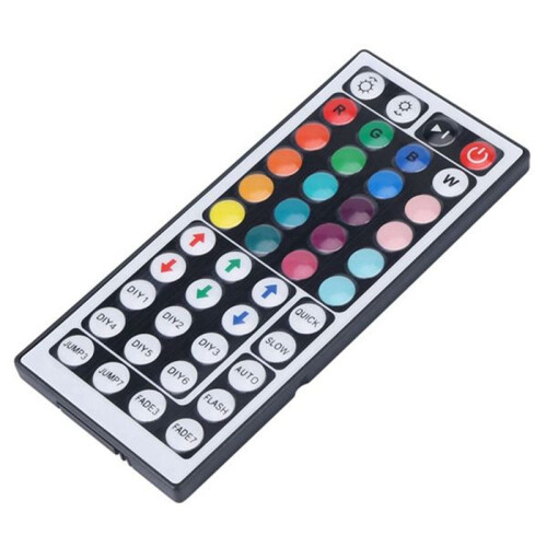2X DC12V RGB LED Controller+44 Keys Remote Control RGB Control Box IR Light Strip Controller for 2835 RGB Light Strip 2