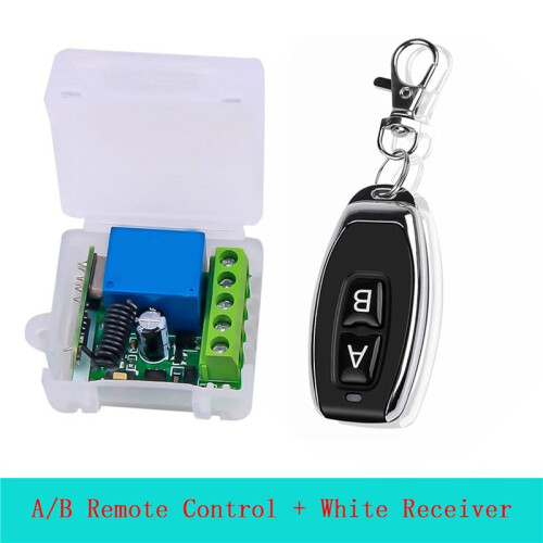 4X  12V Single Channel Relay Module Universal Wireless  RF Relay Receiver + 2 CH Remote Controller 2