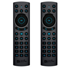 2X G20S PRO BT5.0 2.4G Wireless Voice Air Mouse Gyroscope IR Learning Backlit Remote Control for Android TV BOX