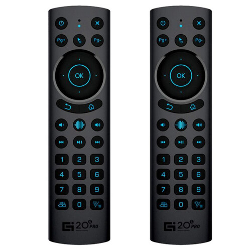2X G20S PRO BT5.0 2.4G Wireless  Voice Air Mouse Gyroscope IR Learning Backlit Remote Control for Android TV BOX