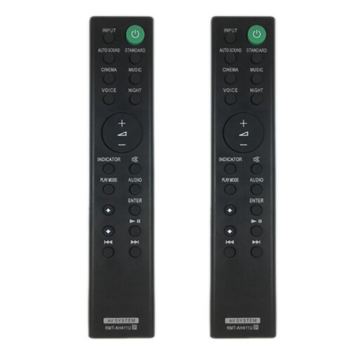 2X RMT-AH411U Replacement Remote Control for  Soundbar HT-S100F HT-SF150
