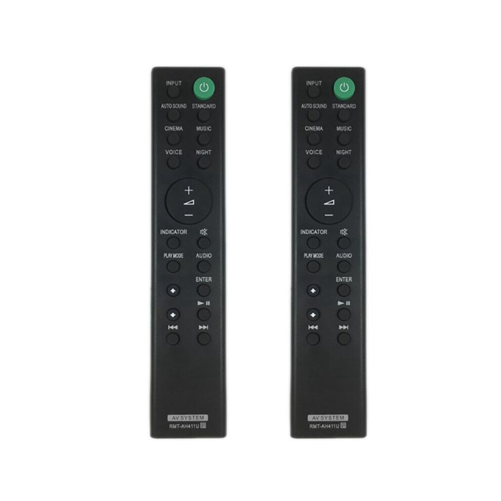 2X Rmt-Ah411u Replacement Remote Control For Soundbar Ht-S100f Ht-Sf150 6031926617472