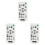 3X for  Wireless  Projector Remote Control Replacement (RM-PJ8) 1