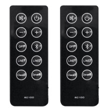 2X Vervang RC10D RC100 Afstandsbediening voor R2000DB Soundbar-Aangedreven -Boekenplankluidsprekers
