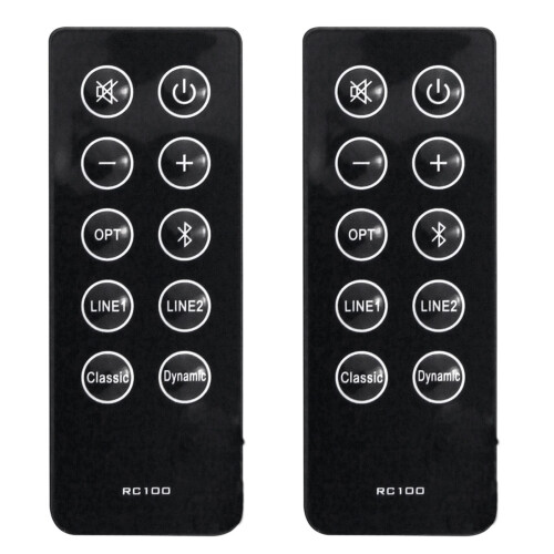 2X Replace RC10D RC100 Remote Control for  R2000DB Soundbar Powered  Bookshelf Speakers