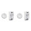 2X  Home Wireless Light  RF 433 MHz Remote Control AC 110V 220V Receiver Push Bedroom Ceiling Lamp 1