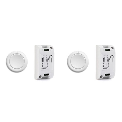 2X  Home Wireless Light  RF 433 MHz Remote Control AC 110V 220V Receiver Push Bedroom Ceiling Lamp