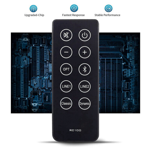 3X Replace RC10D RC100 Remote Control for  R2000DB Soundbar Powered  Bookshelf Speakers 2