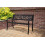 Birchtree BIRCHTREE Garden Bench Steel Rose Style C074 Black 1