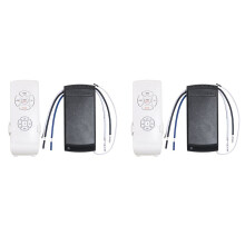 2X Universele Plafondventilatorlamp Afstandsbedieningsset Aangepaste Windsnelheid Zender Ontvanger Timing Bedieningsschakelaar 220V