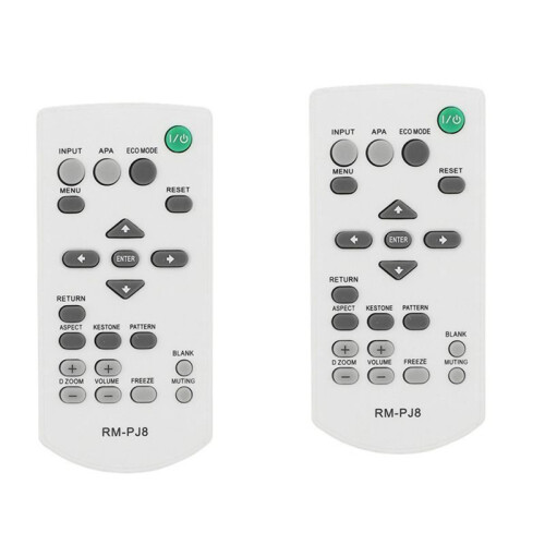 2X Universal RM-PJ8 Projector Replacement Remote Control for  RM-PJ5/PJ6/PJ10/PJ12/PJ1 Wireless Remote Controller