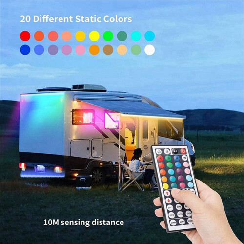 2X DC12V LED Controller+44 Keys Remote Control RGB Control Box IR Light Strip Controller for 5050 2835 RGB Light Strip 1